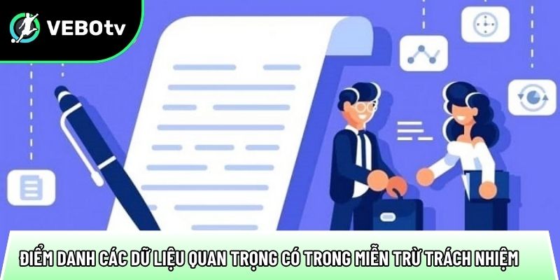 Miễn trừ trách nhiệm đảm bảo 100% minh bạch với người dùng 3 diem danh cac du lieu quan trong co trong mien tru trach nhiem